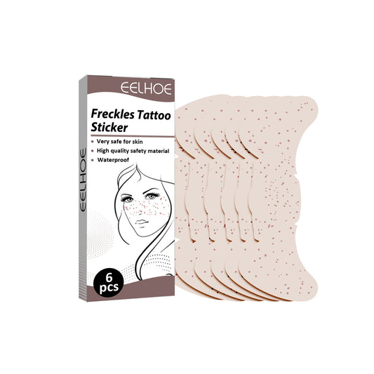 6 Long Lasting Freckle Tattoos Realistic Stickers for Facial Makeup Tool