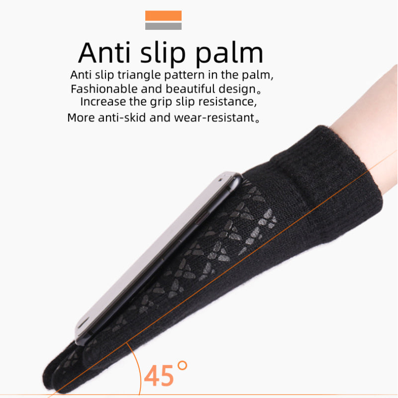 Winter Warm Unisex Fleece Touch Screen Gloves