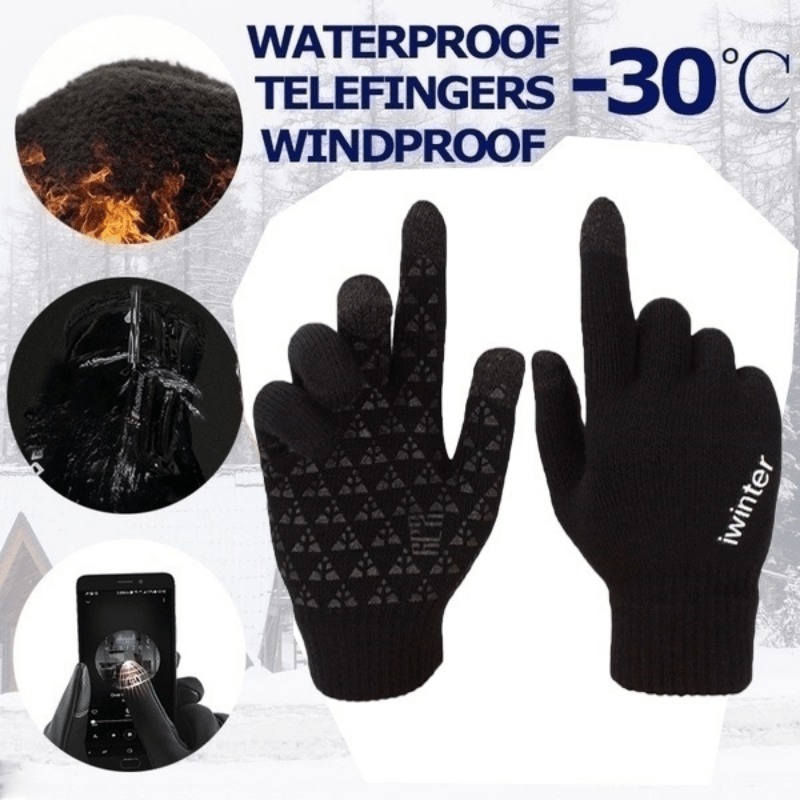 Winter Warm Unisex Fleece Touch Screen Gloves