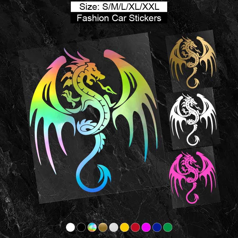 Dragon Reflective Sticker - Ancient Magic Car Accessories