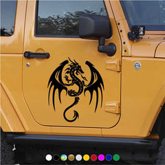 Dragon Reflective Sticker - Ancient Magic Car Accessories