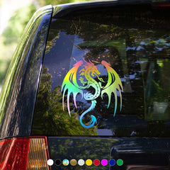 Dragon Reflective Sticker - Ancient Magic Car Accessories