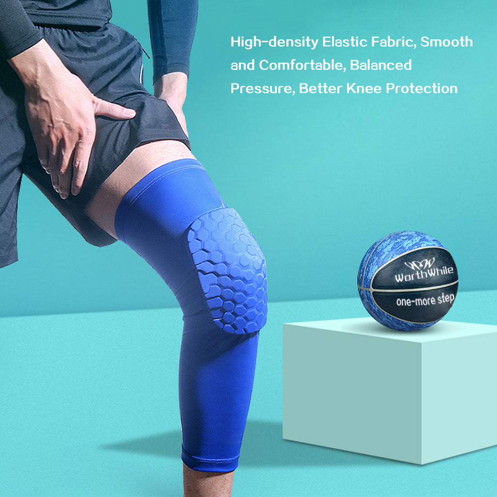 Basketball Knee Pads Honeycomb Foam Brace for Compression & Support