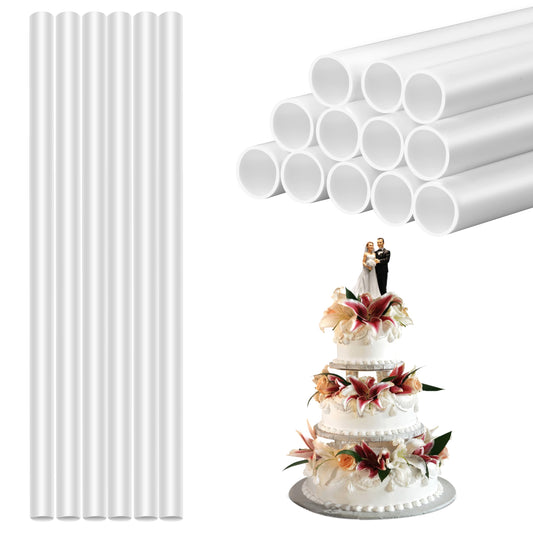 12PCS Reusable Dowel Rods Cake Support Rods 11.8 in
