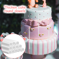 12PCS Reusable Dowel Rods Cake Support Rods 11.8 in