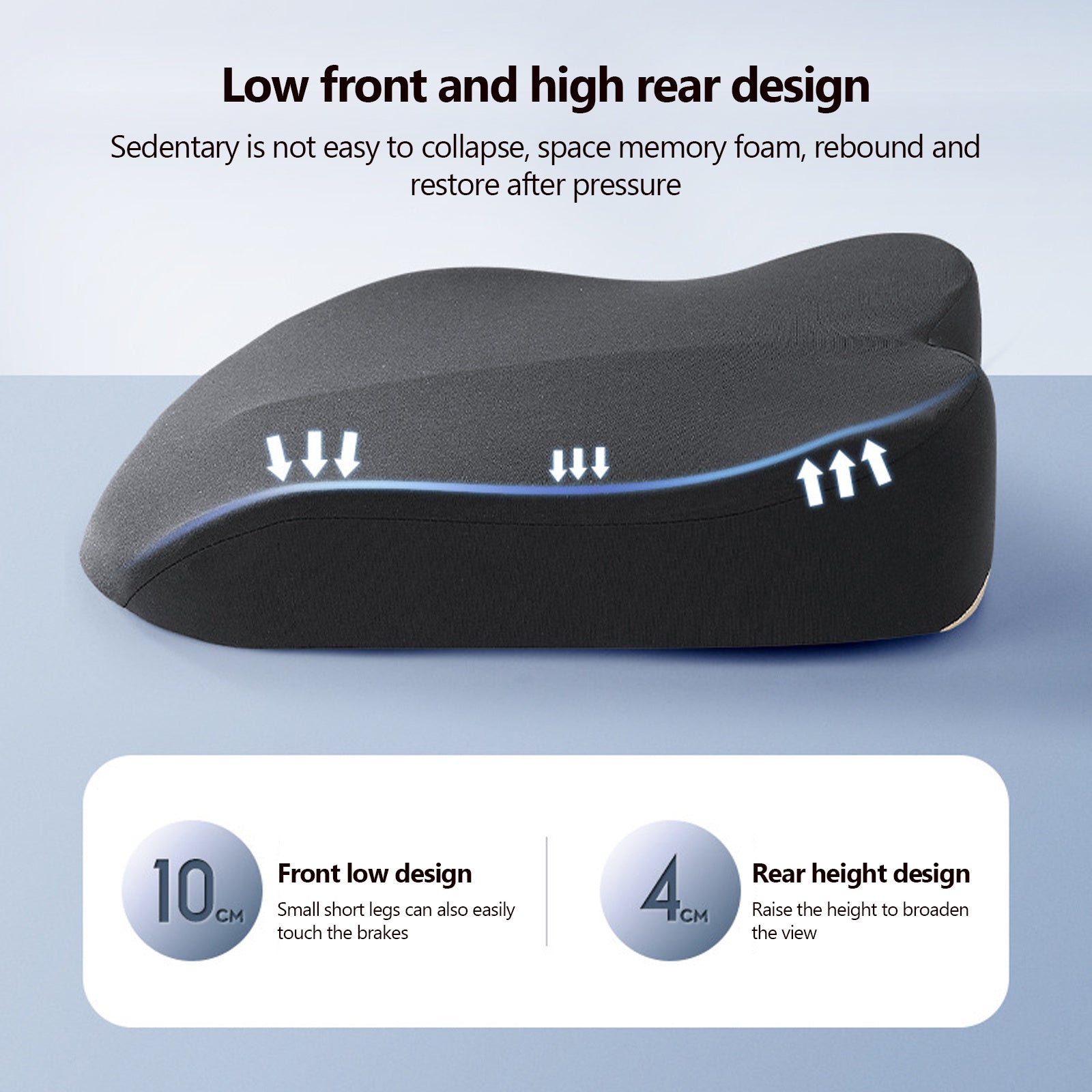 Memory Foam Car Booster Seat Cushion for Adults