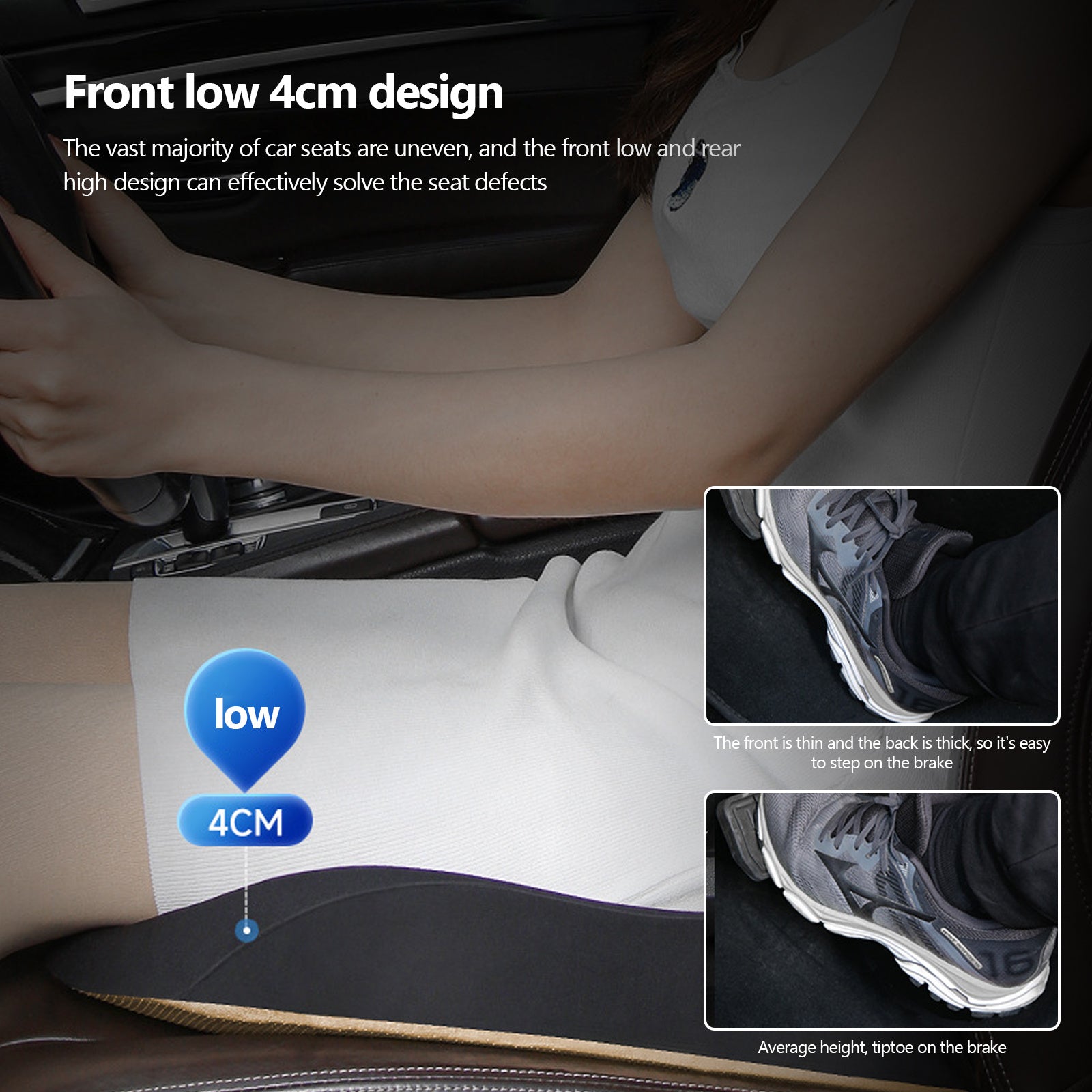 Memory Foam Car Booster Seat Cushion for Adults