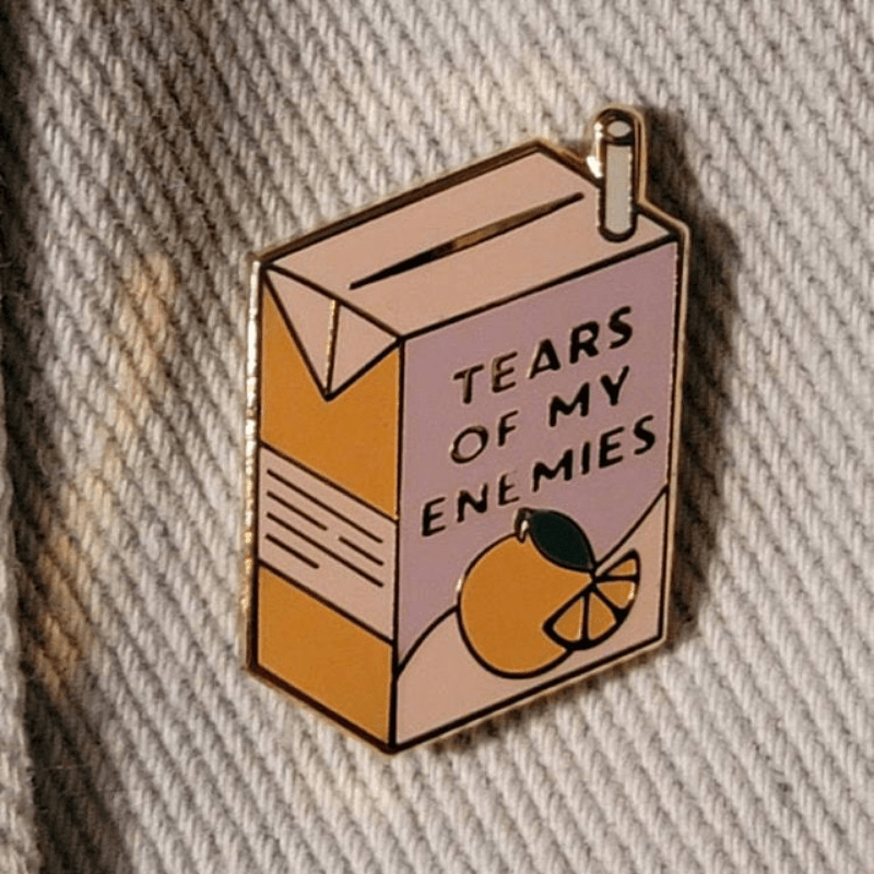 Tears Of My Enemies Men's Novel Brooch