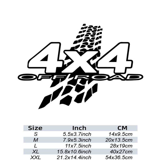 4x4 Off Road Mud Vinyl Decal - Stand Out with Style