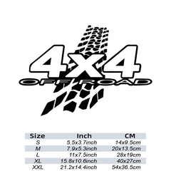 4x4 Off Road Mud Vinyl Decal - Stand Out with Style