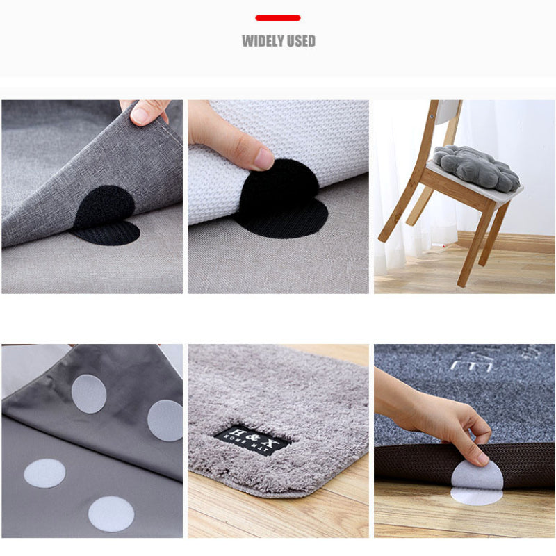 10 Pairs Adhesive Hook and Loop Fastener Tape Nylon Sticker with Glue