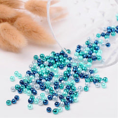 Carribean Mix Pearlized Glass Pearl Beads