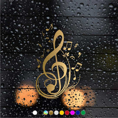 Music Notes Home Decor Sticker for Car SUV or Window