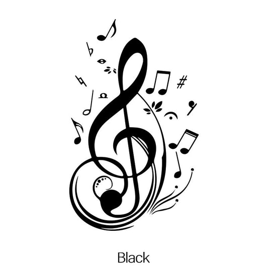 Music Notes Home Decor Sticker for Car SUV or Window