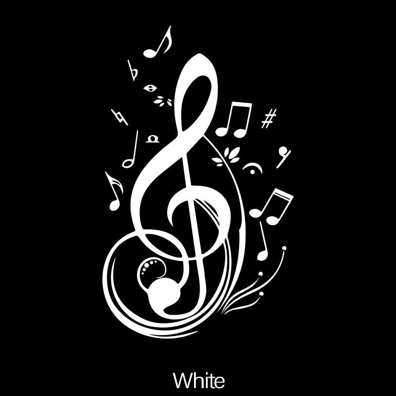Music Notes Home Decor Sticker for Car SUV or Window