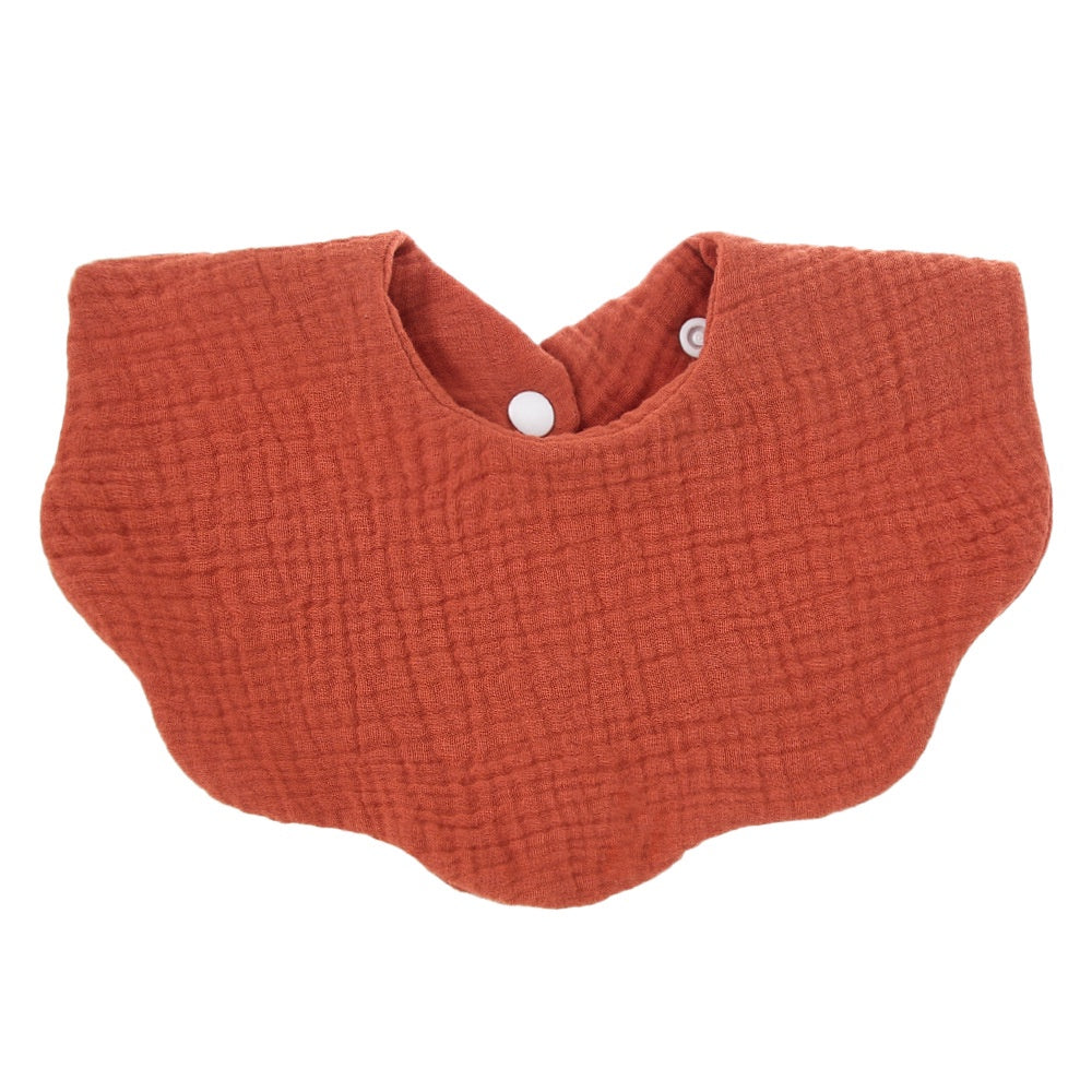 Baby Printed Towel Cotton Gauze Wavy Edge Muslin Bib
