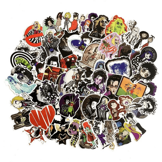 50pcs Movie Character Doodle Sticker Cartoon Animation Waterproof Sticker