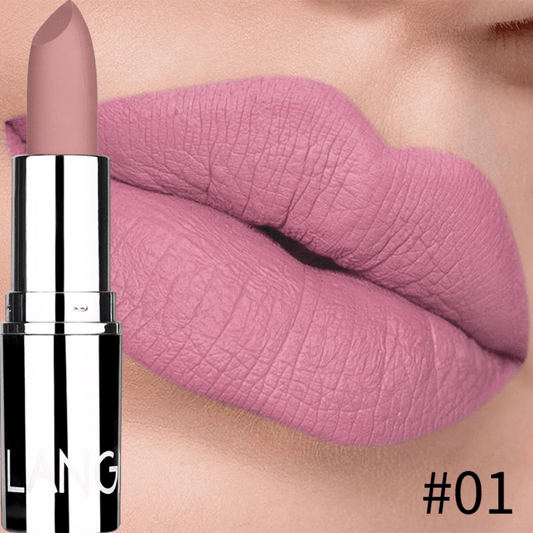 Moisturizing Matte Lipstick Waterproof Velvet Finish Long Lasting
