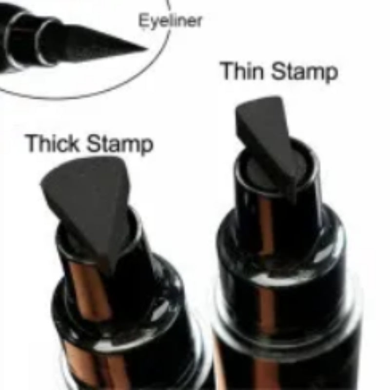 2 In 1 Eyeliners Seal Pen Fast Drying Smudge Proof Waterproof Eyeliner Stamp