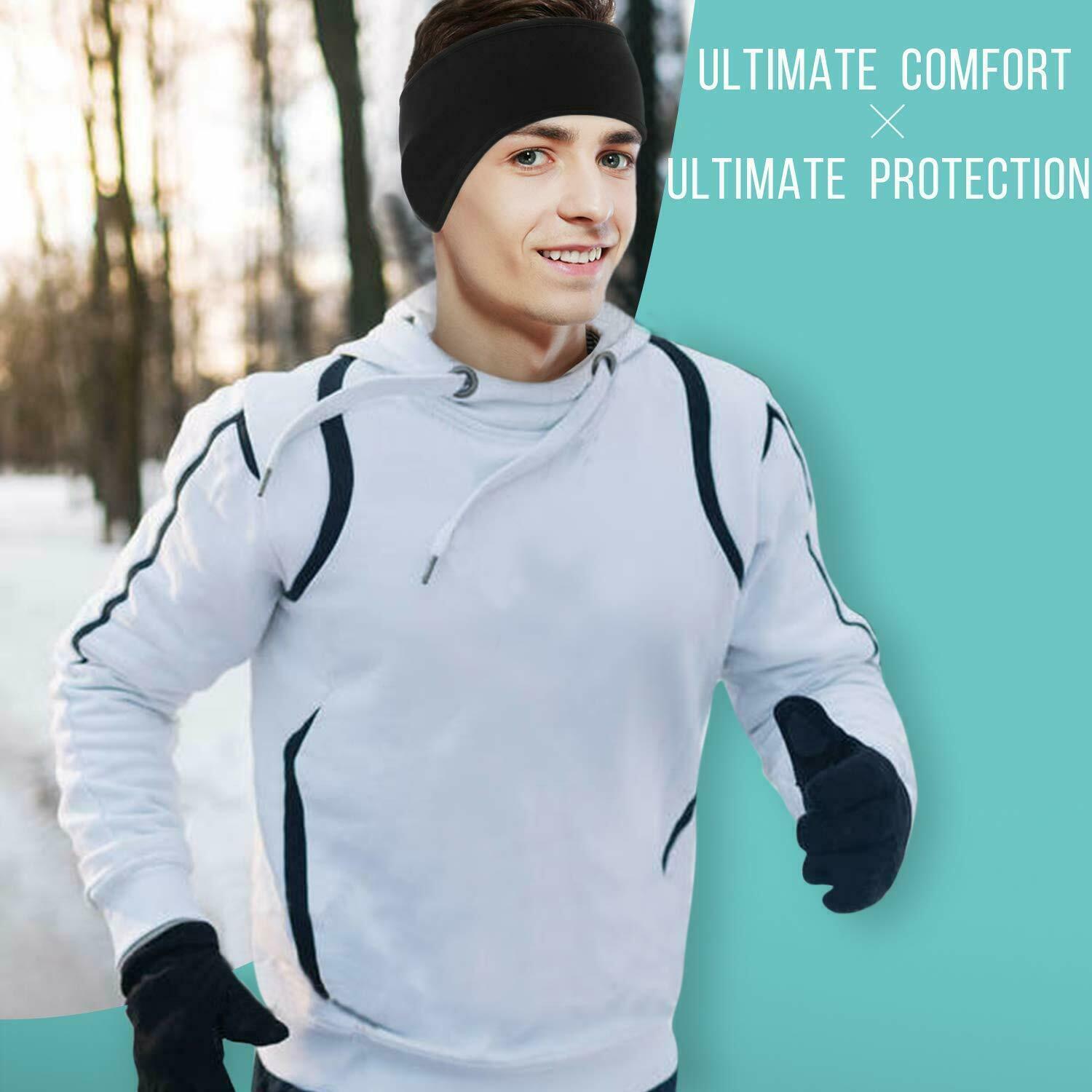 Men's Winter Headband & Ear Warmers for Yoga Cycling Running