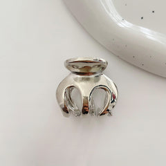 Metal Pumpkin Hair Claw Women Ponytail Clip Hair Accessories