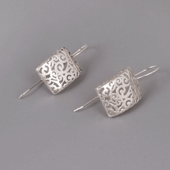 Celtic Rectangle Drop Earrings For Women
