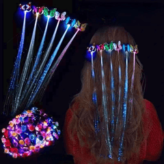Butterfly LED Flashing Hair Braid Hairpin for Girls