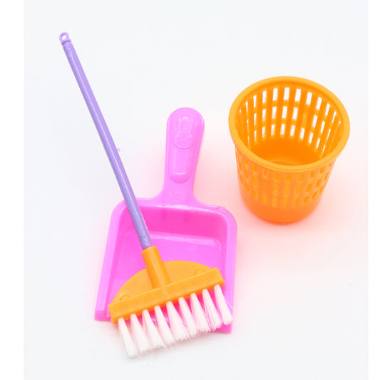 9pcs Mini Dollhouse Cleaning Tools Kids Toy Random