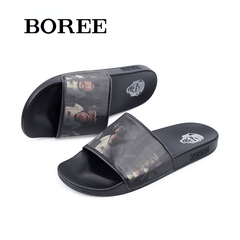 BOREE Men's Monkey Printed Slippers Casual Indoor Home Shoes For Summer