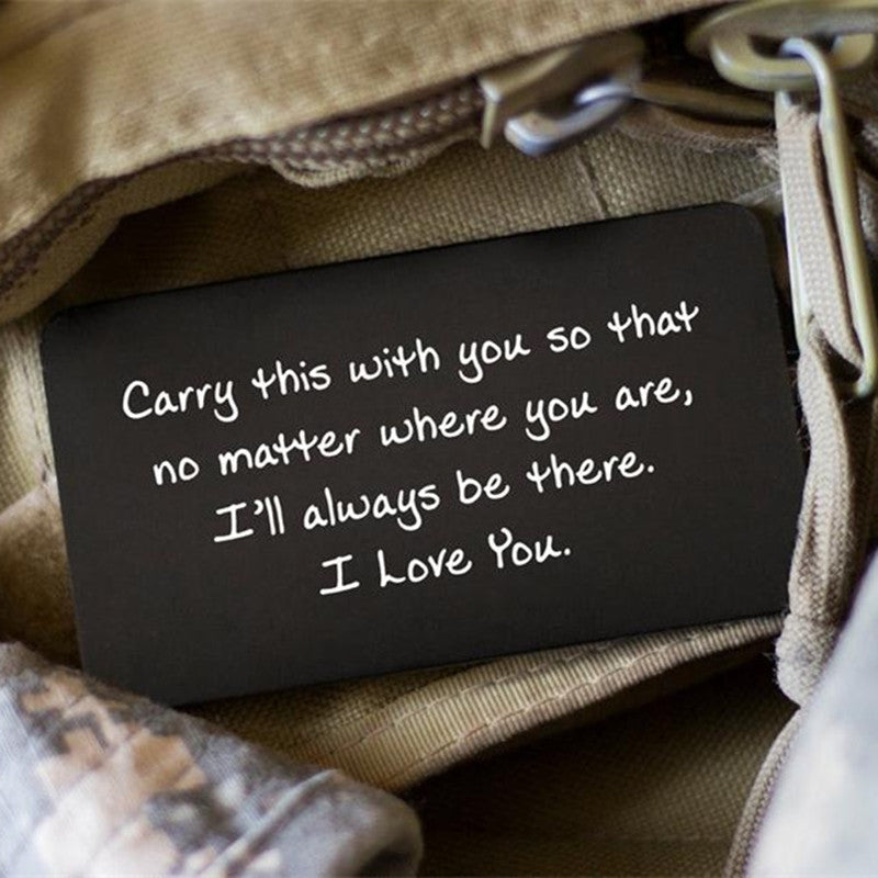Personalized Wallet Insert Card for Valentines Day