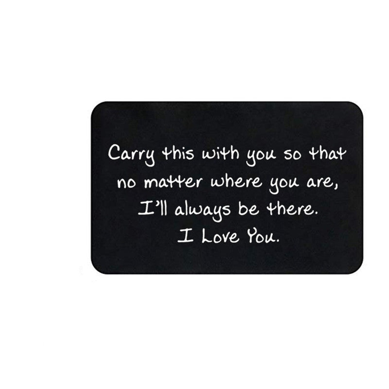 Personalized Wallet Insert Card for Valentines Day