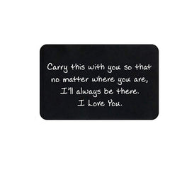 Personalized Wallet Insert Card for Valentines Day