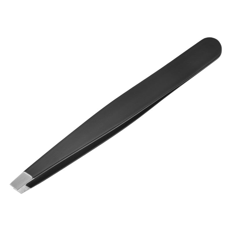 4pc Eyebrow Tweezers Set Precision Slant Flat Pointed Tips