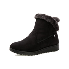 Platform Ankle Boots Fleece Lined Short Boots