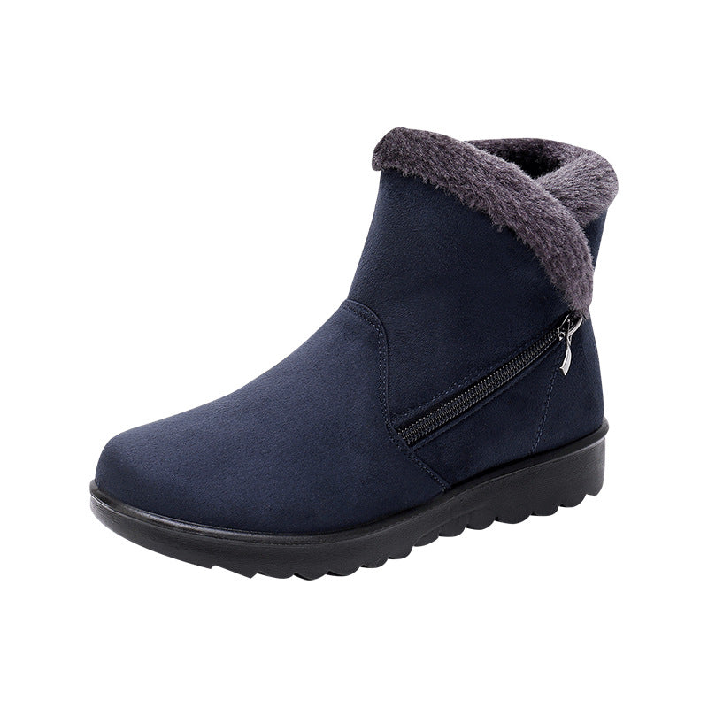 Platform Ankle Boots Fleece Lined Short Boots