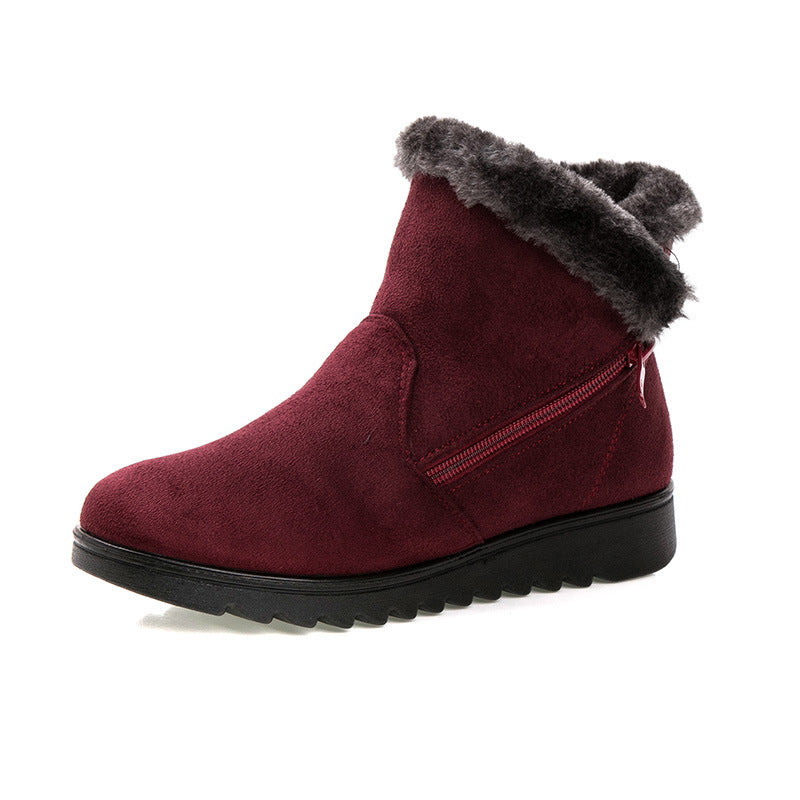 Platform Ankle Boots Fleece Lined Short Boots