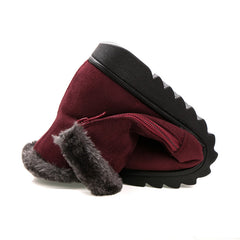 Platform Ankle Boots Fleece Lined Short Boots
