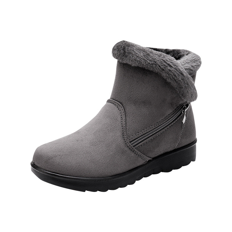 Platform Ankle Boots Fleece Lined Short Boots
