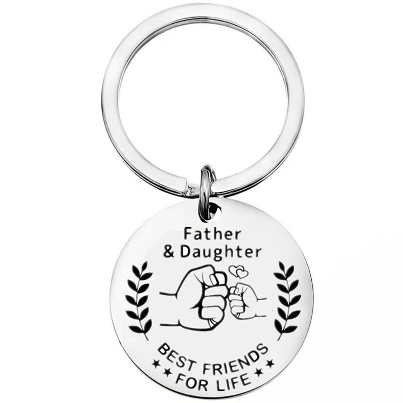 1pc Dad From Daughter Key Chain Birthday Father's Gift Christmas Funny Gift