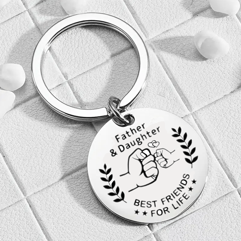 1pc Dad From Daughter Key Chain Birthday Father's Gift Christmas Funny Gift