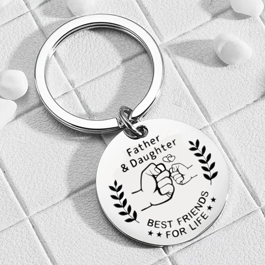 1pc Dad From Daughter Key Chain Birthday Father's Gift Christmas Funny Gift