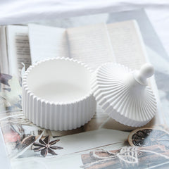 Round Concrete Jewelry Mold Resin Storage Silicone Mold