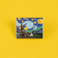 Starry Sky Moonlit Night Brooch Christmas Gift