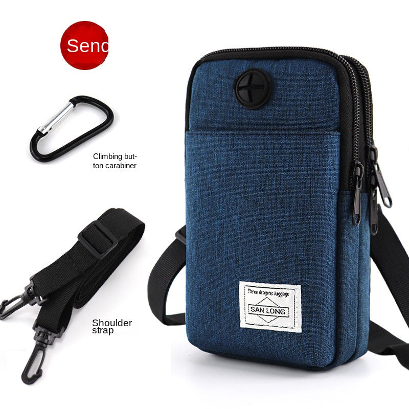 Men's Mobile Phone Crossbody Bag Functional Belt Waist Bag For Work