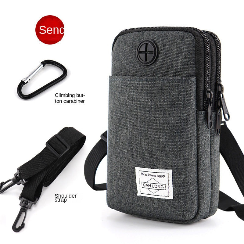 Men's Mobile Phone Crossbody Bag Functional Belt Waist Bag For Work