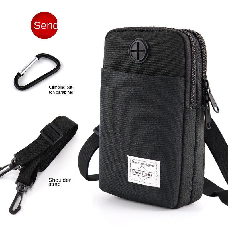 Men's Mobile Phone Crossbody Bag Functional Belt Waist Bag For Work