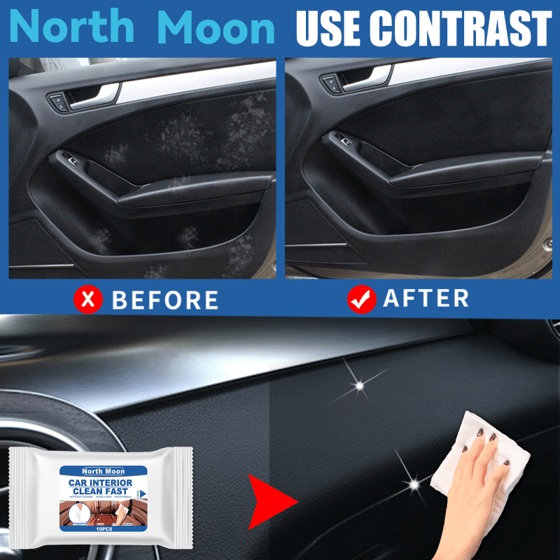 Efficient Wet Towel & Leather Seat Cleaner for Car Interiors