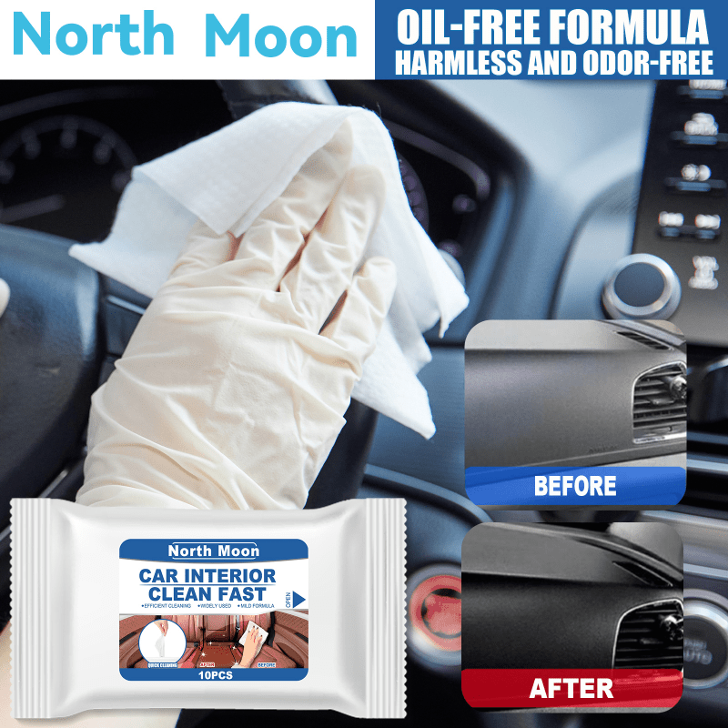Efficient Wet Towel & Leather Seat Cleaner for Car Interiors