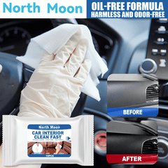 Efficient Wet Towel & Leather Seat Cleaner for Car Interiors