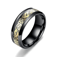 Men's Abstract Stainless Steel Band Ring